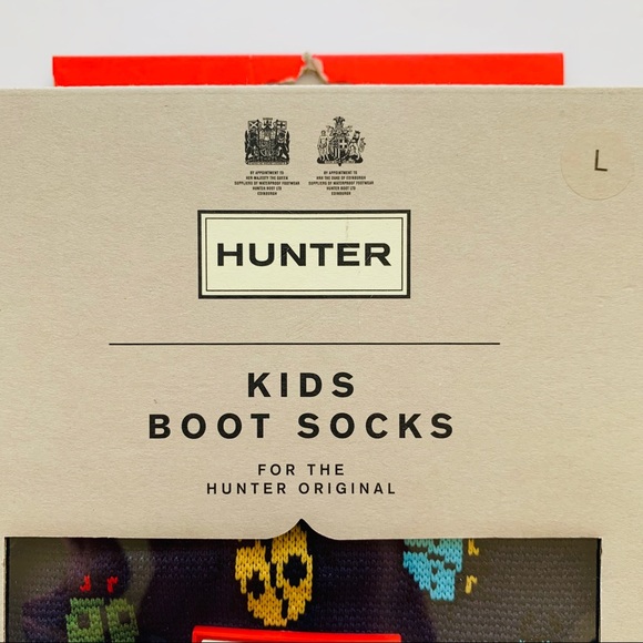 New! Hunter Kids Boot Socks, Ladybird Print, L - Picture 3 of 8